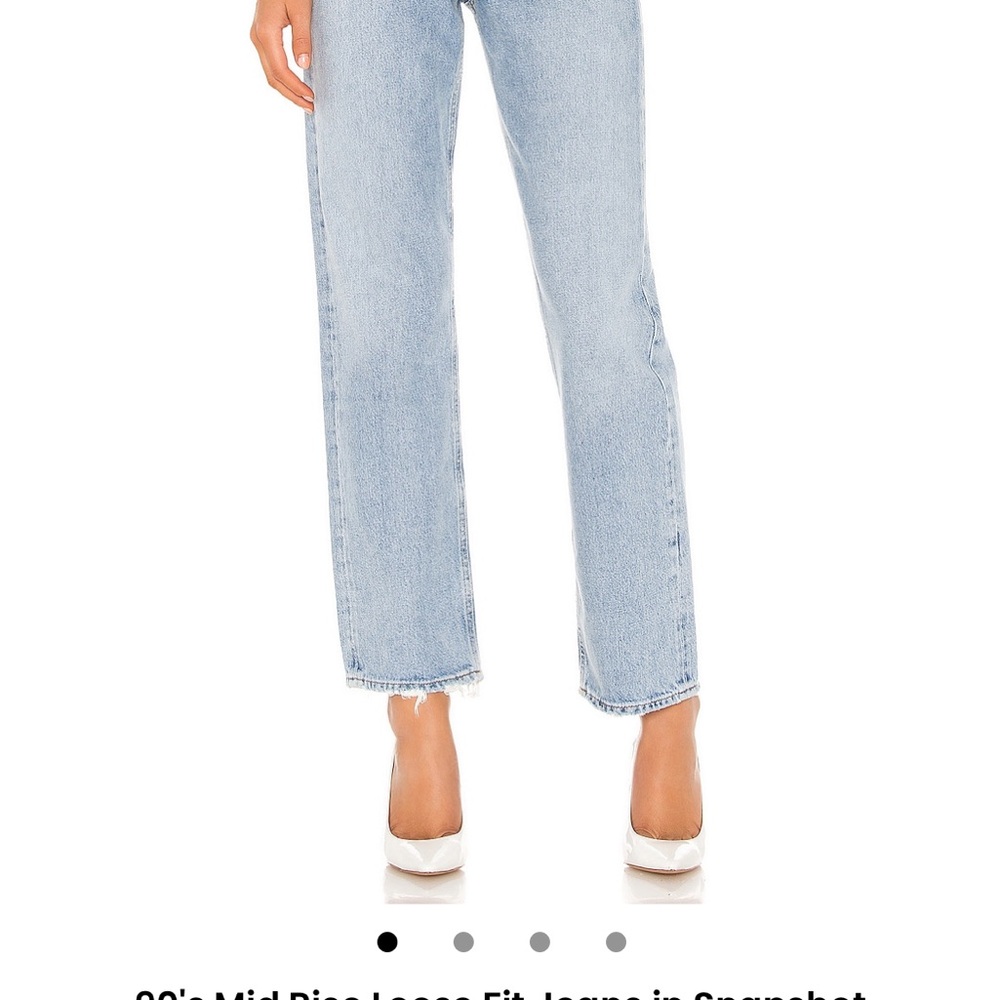 Agolde Light Blue Straight Leg Women's Jeans